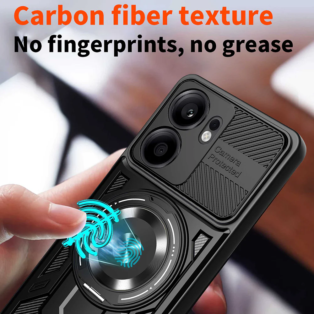 Case for Oppo Reno13 FS 5G / Reno13 F 4G / Reno13 F, Techsuit, RuggedCam, Black - Image 5