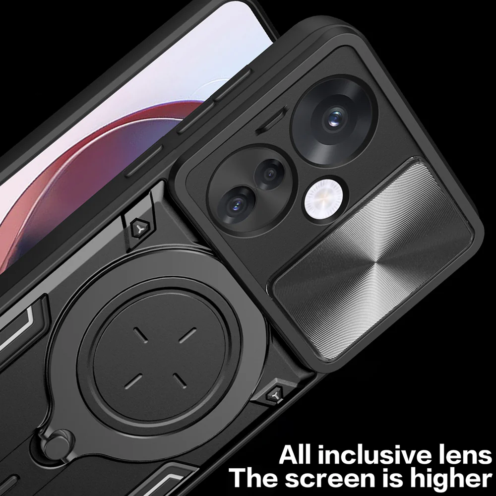 Case for Oppo Reno13 Pro, Techsuit, CamGuard Pro, Red - Image 4