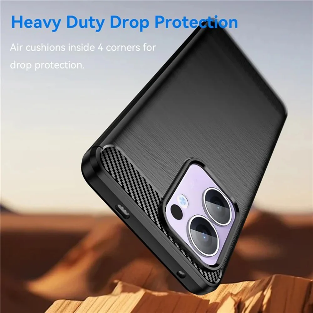 Case for Oppo Reno13 Pro, Techsuit, Carbon, Black - Image 2