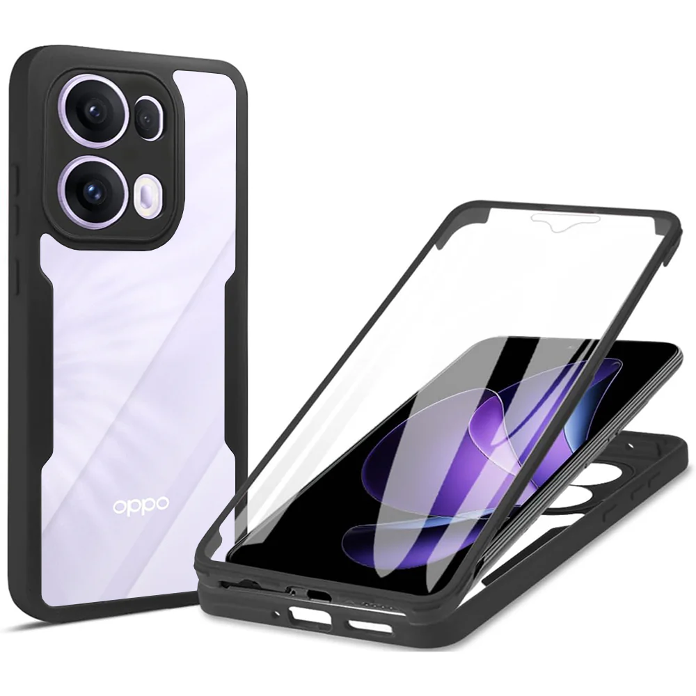 Case for Oppo Reno13 Pro, Techsuit, ColorVerse 360, Black