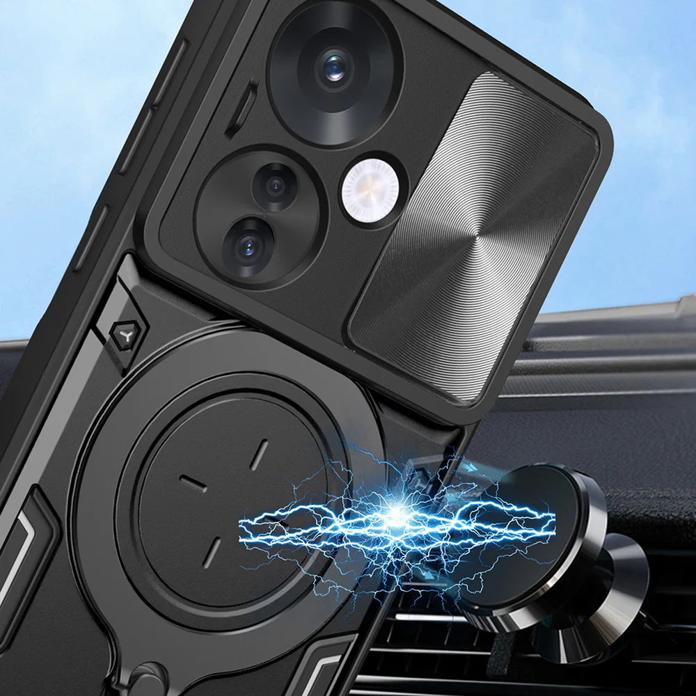 Case for Oppo Reno13, Techsuit, CamGuard Pro, Black - Image 4