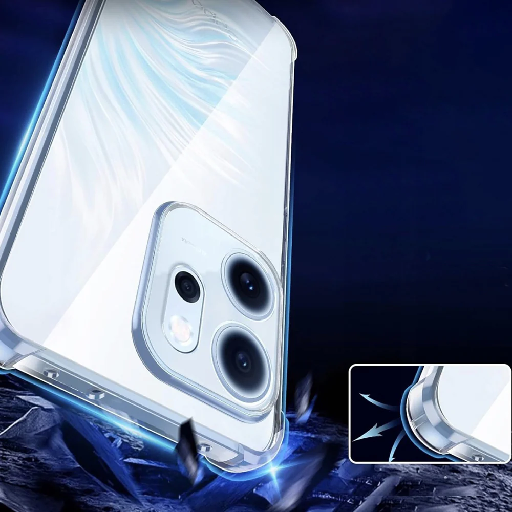 Case for Oppo Reno15 Pro, Techsuit, Shockproof Clear, Transparent - Image 3