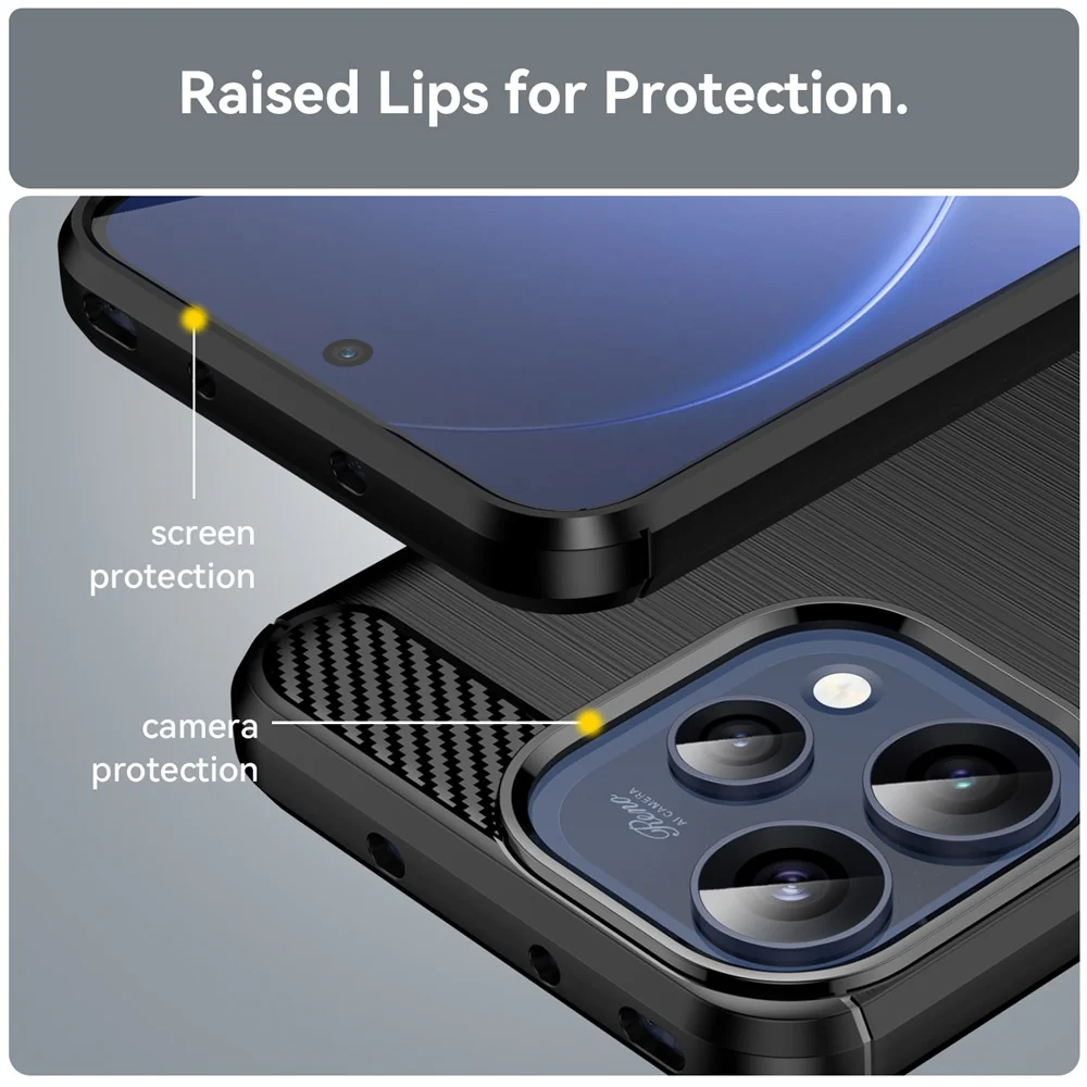 Case for Oppo Reno15, Techsuit, Carbon, Black - Image 3