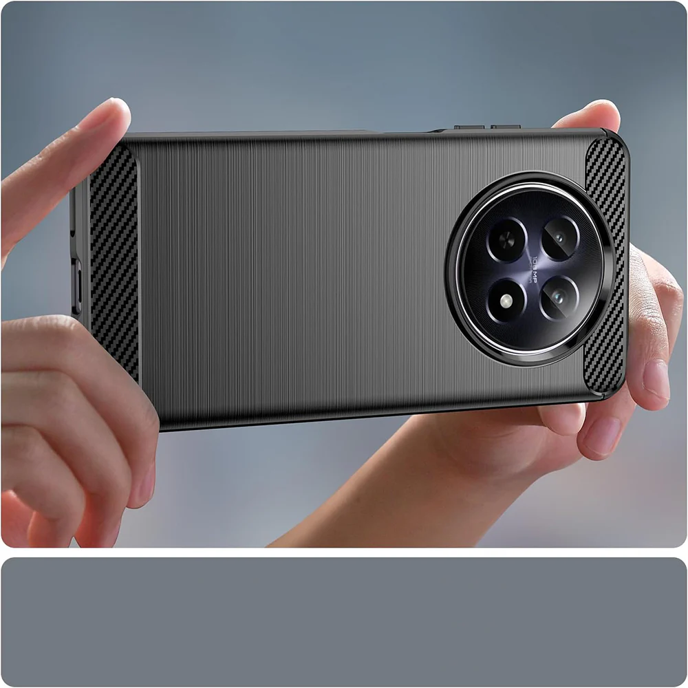 Case for Realme 12, Techsuit, Carbon, Blue - Image 3