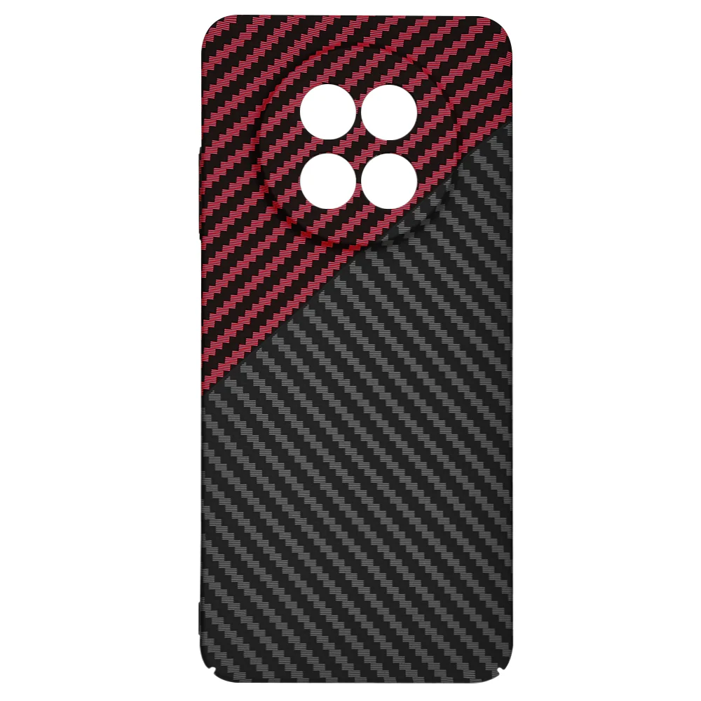 Case for Realme 12x / 12, Techsuit, Carbonite FiberShell, Black Red - Image 4