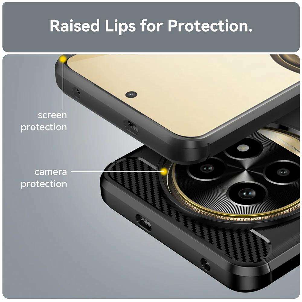 Case for Realme 13 Pro / 13 Pro+, Techsuit, Carbon, Black - Image 5