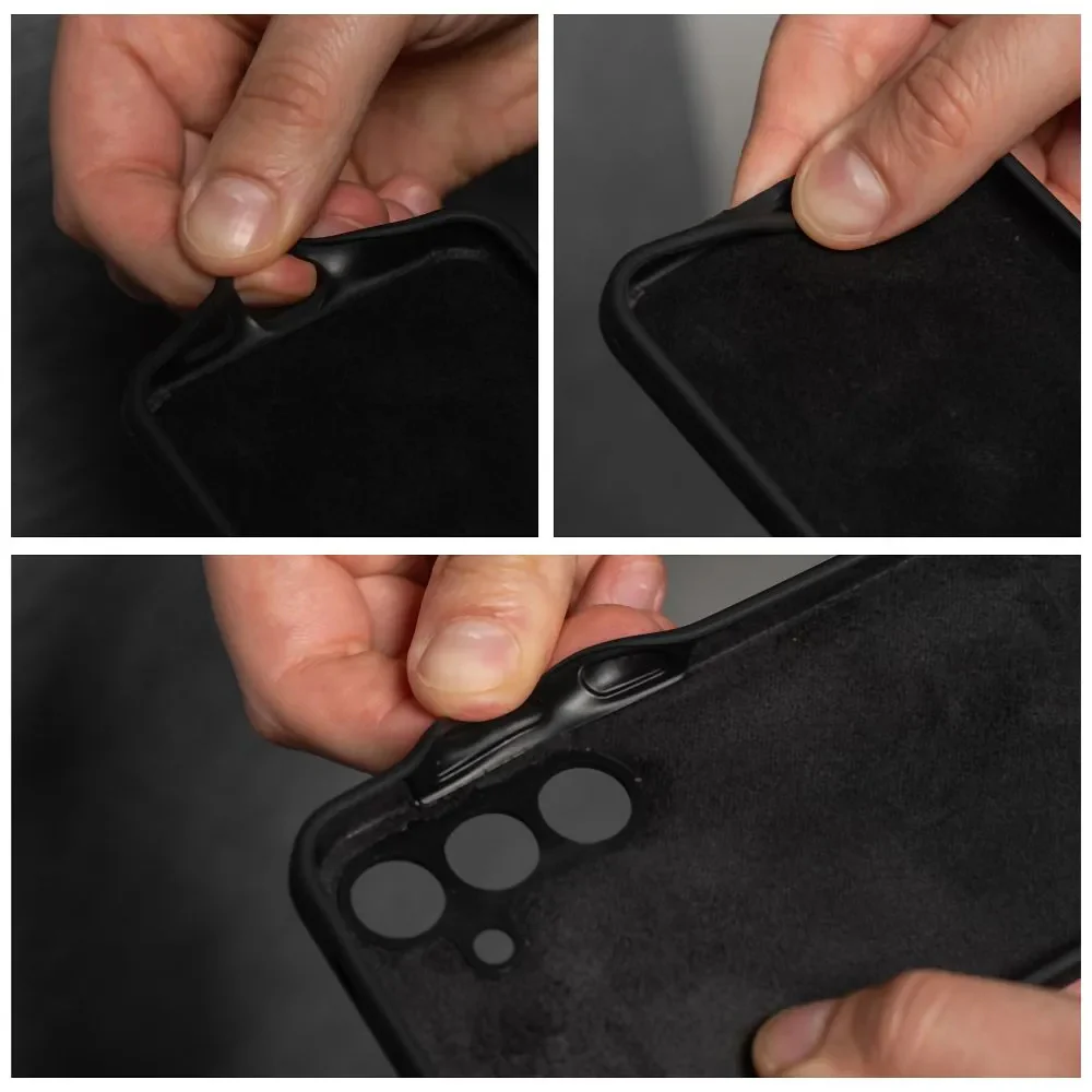 Case for Realme 14 Pro+, OEM, Silicone, Black - Image 3