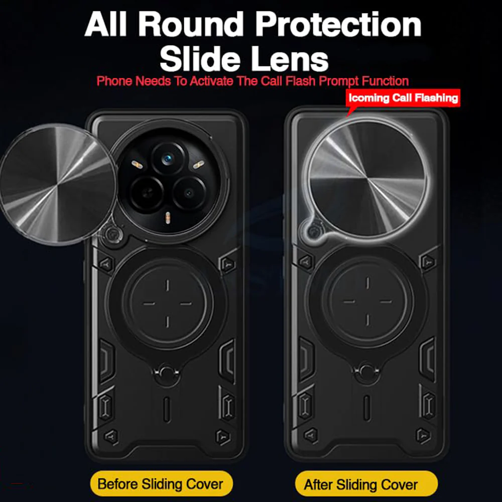 Case for Realme 14 Pro, Techsuit, CamGuard Pro, Black - Image 3