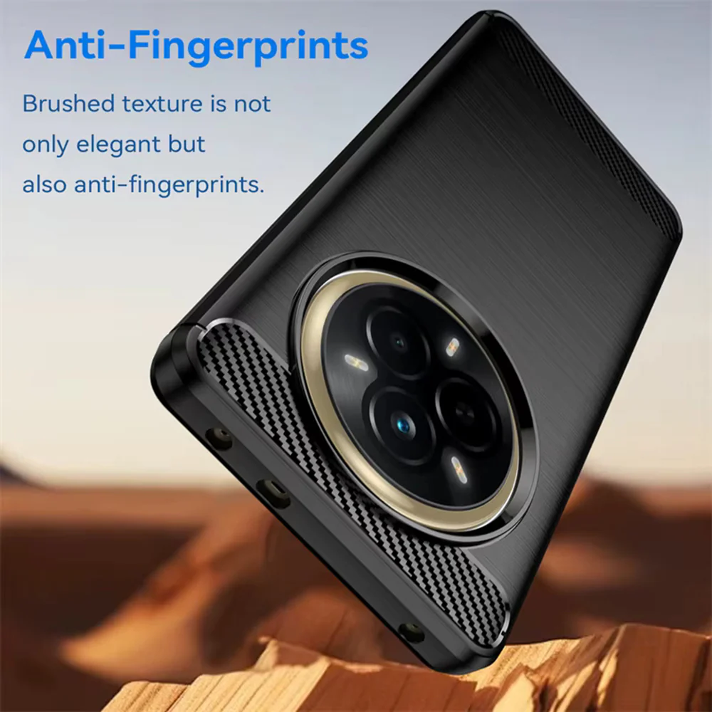 Case for Realme 14 Pro, Techsuit, Carbon, Black - Image 3