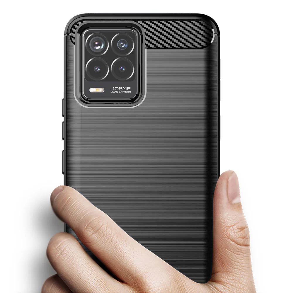 Case for Realme 8 Pro / 8, Techsuit, Carbon, Black - Image 2