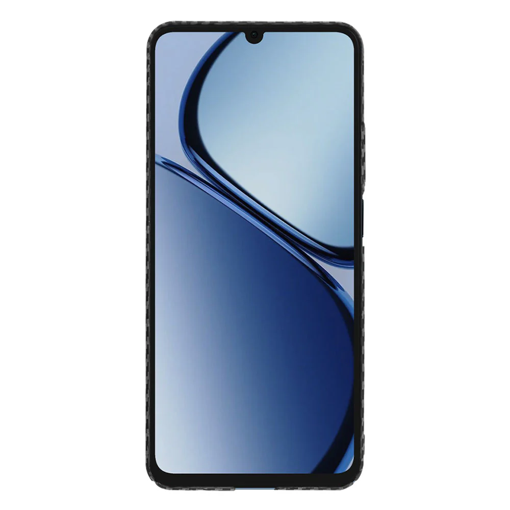 Case for Realme C63 / C61, Techsuit, Carbonite FiberShell, Black - Image 2