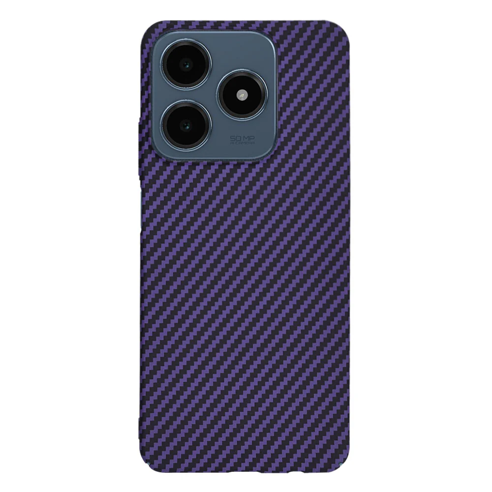 Case for Realme C63 / C61, Techsuit, Carbonite FiberShell, Purple - Image 3