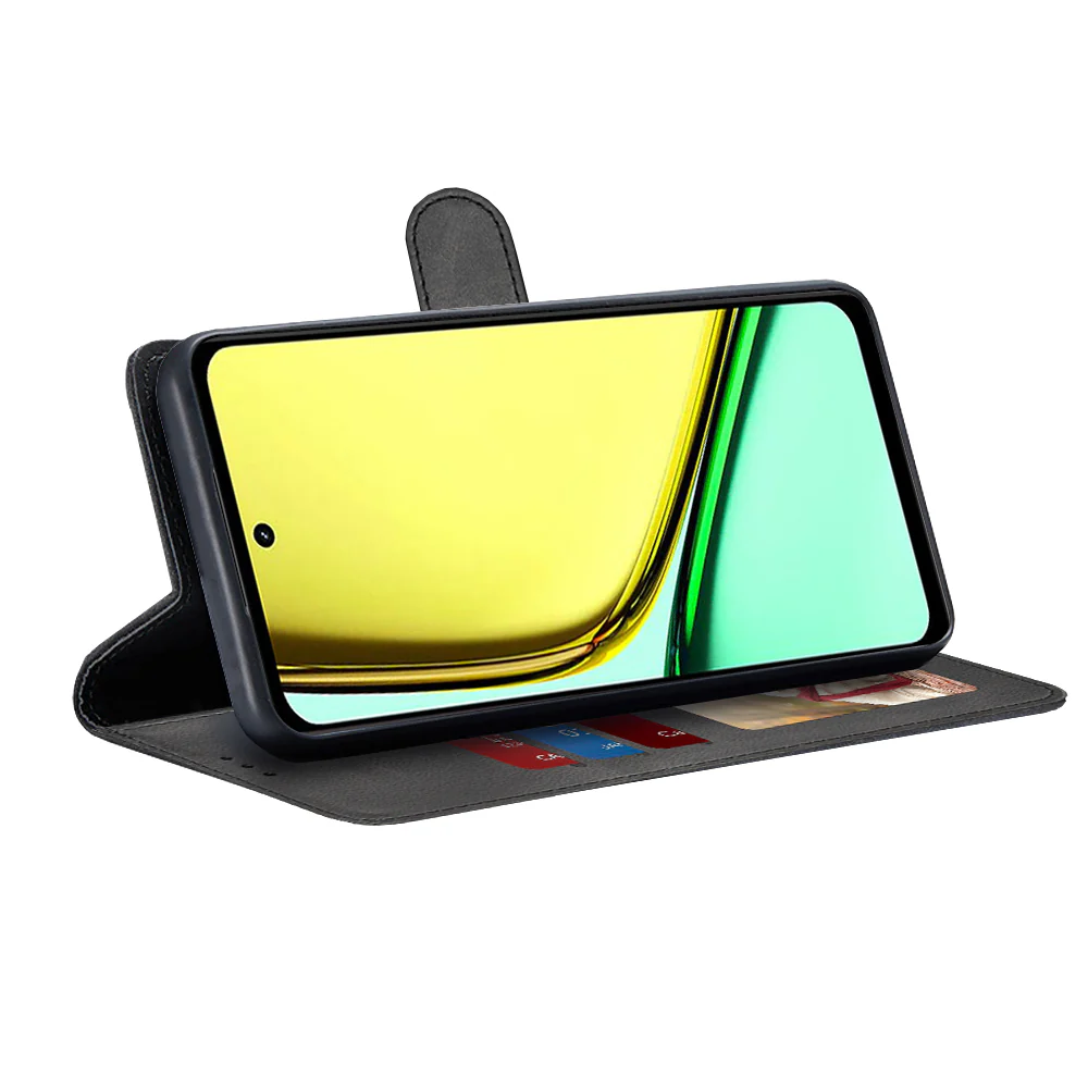 Case for Realme C67 4G, Techsuit, Diary Book, Black - Image 2