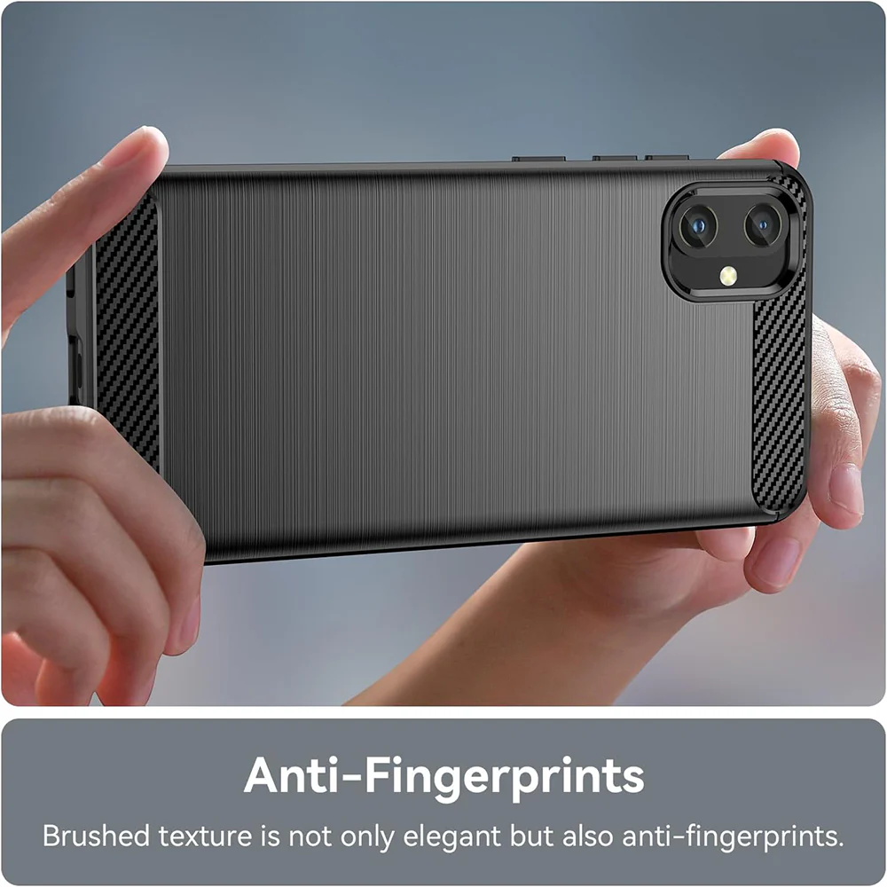 Case for Samsung Galaxy A05 A055, Techsuit, Carbon, Black - Image 3