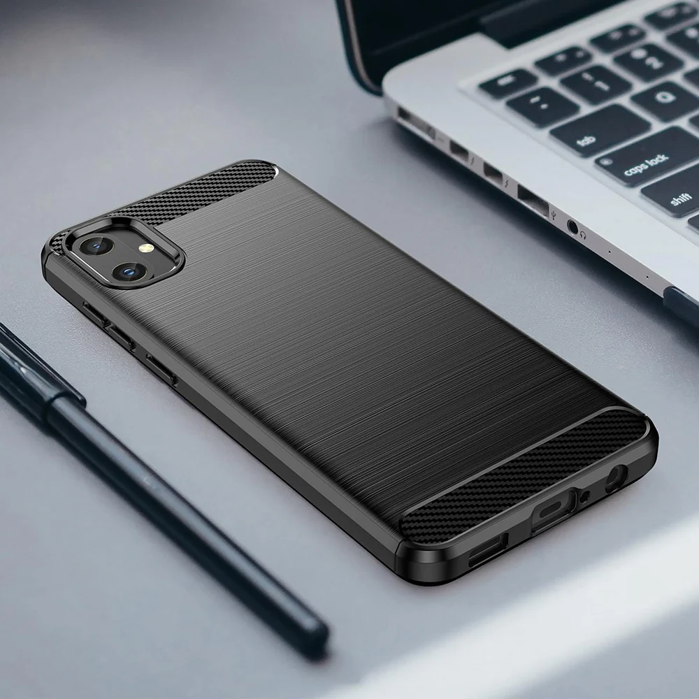 Case for Samsung Galaxy A05 A055, Techsuit, Carbon, Black - Image 5