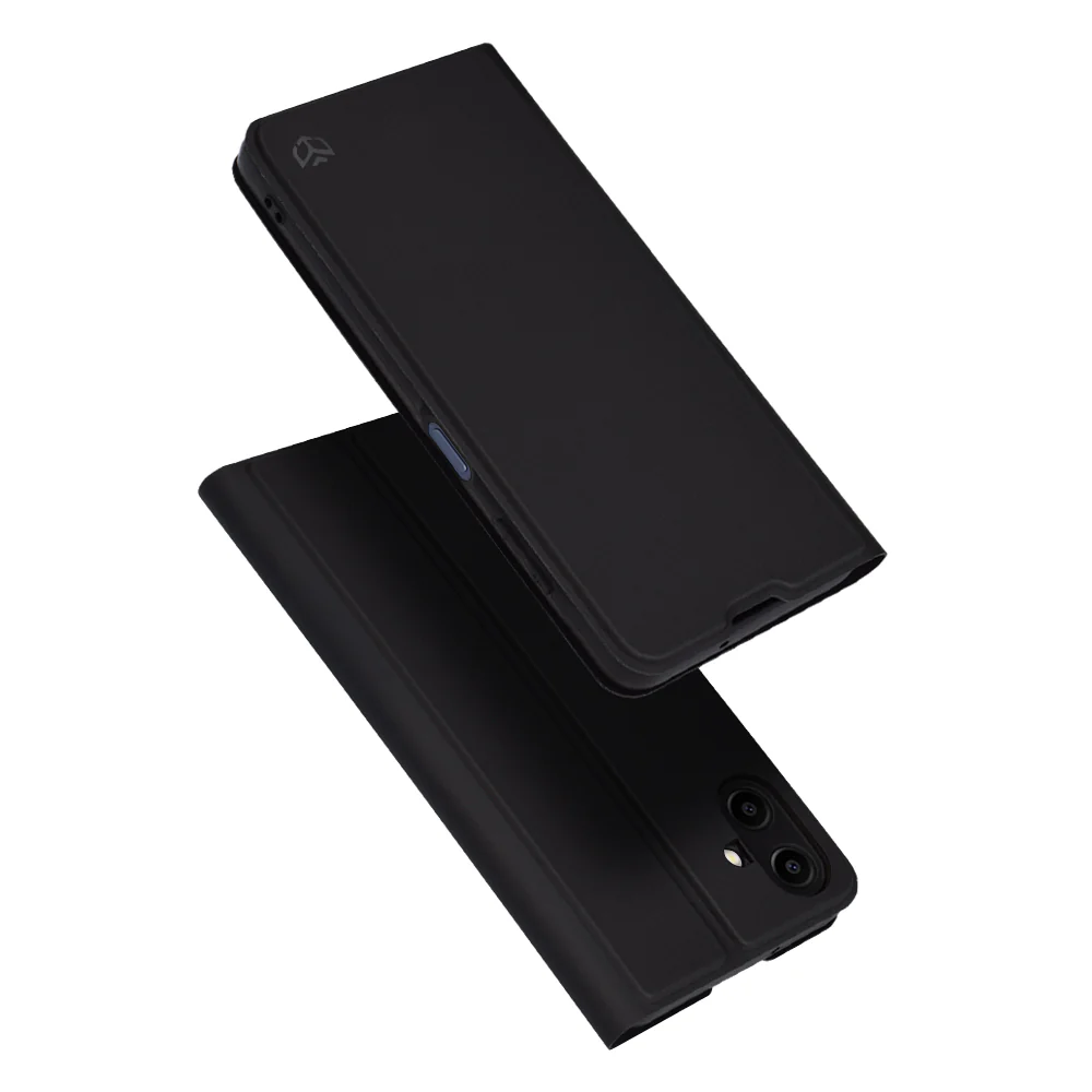 Case for Samsung Galaxy A06 A065, Techsuit, Magskin Book, Black
