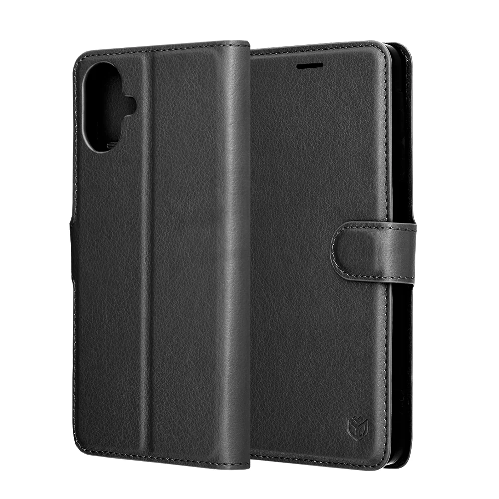 Case for Samsung Galaxy A07 4G A075, Techsuit, Leather Folio, Black - Image 6