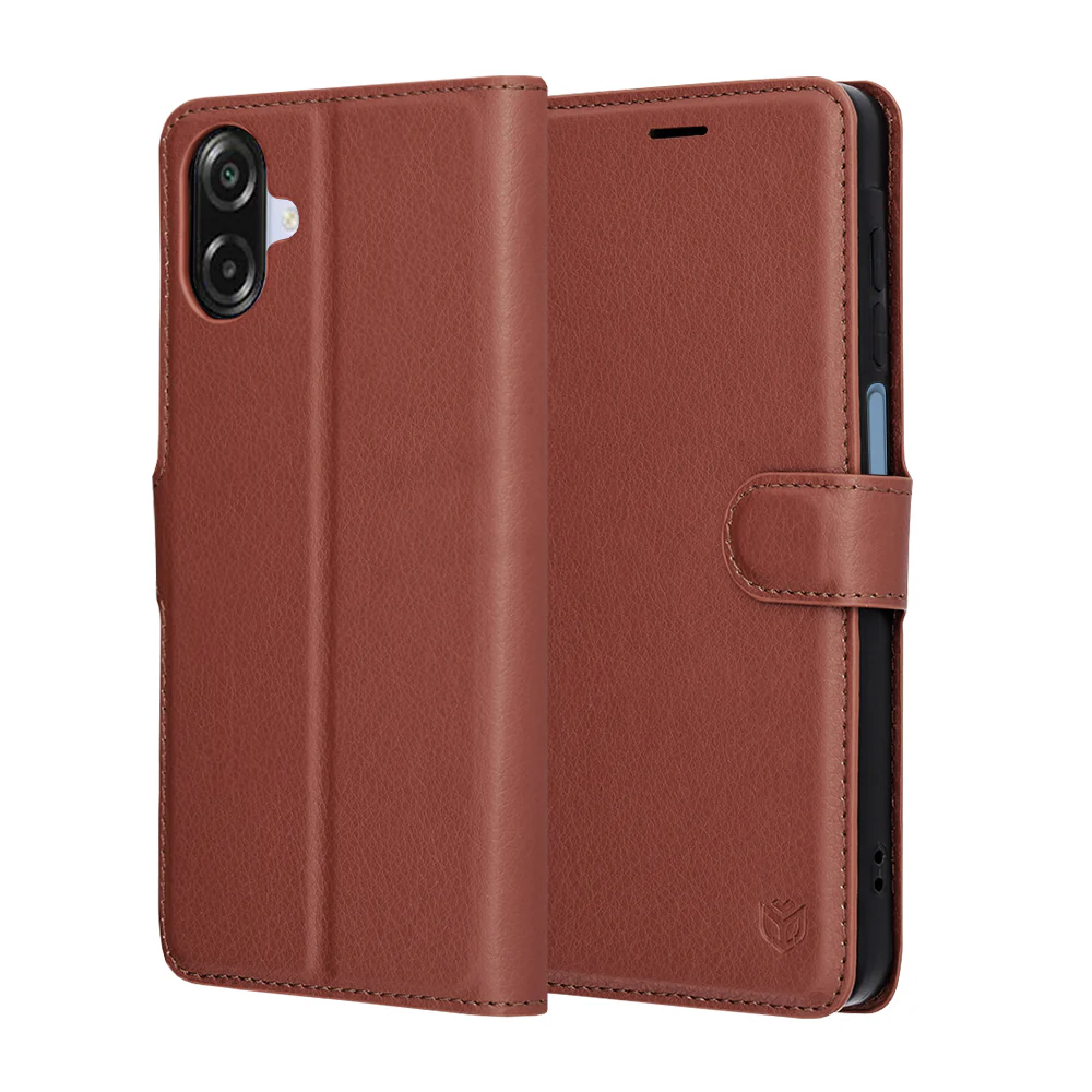 Case for Samsung Galaxy A07 4G A075, Techsuit, Leather Folio, Brown