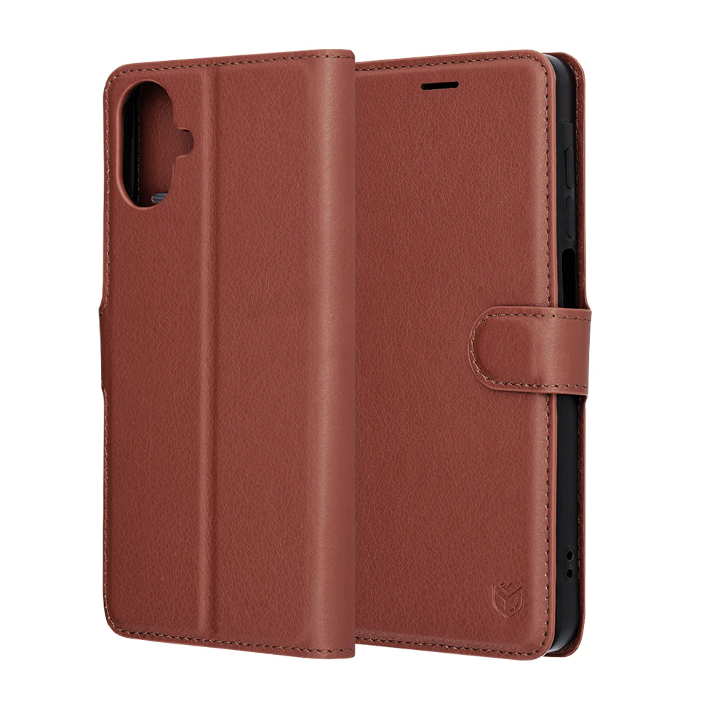 Case for Samsung Galaxy A07 4G A075, Techsuit, Leather Folio, Brown - Image 6