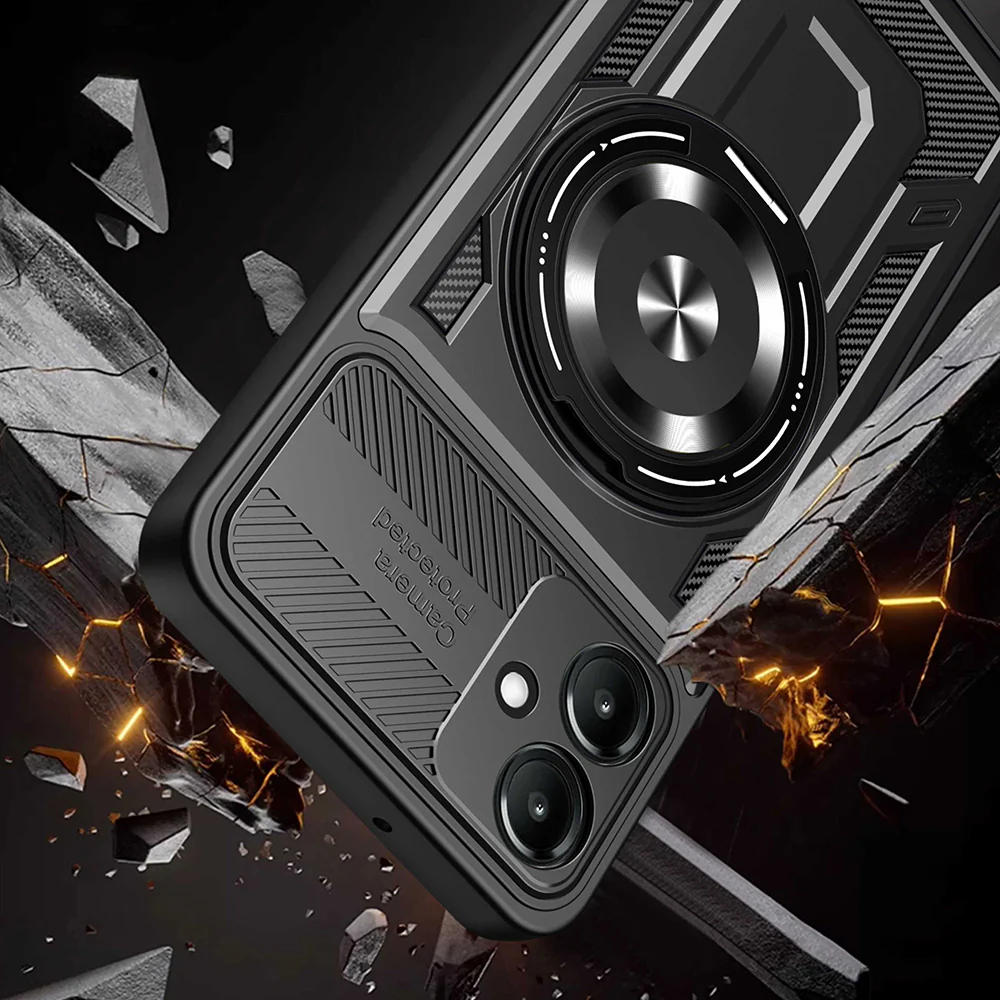 Case for Samsung Galaxy A07 4G A075, Techsuit, RuggedCam, Gray - Image 4