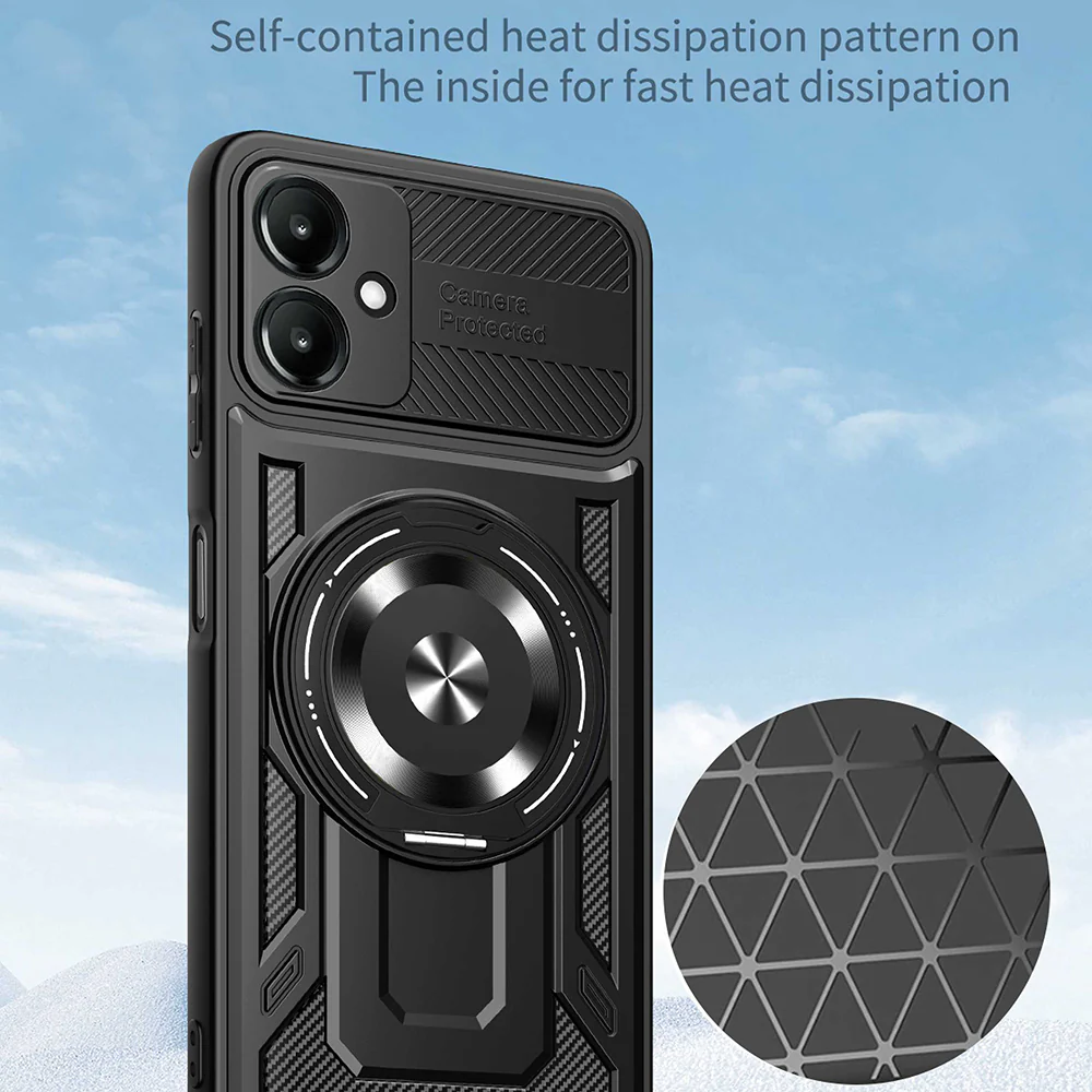 Case for Samsung Galaxy A07 4G A075, Techsuit, RuggedCam, Gray - Image 5