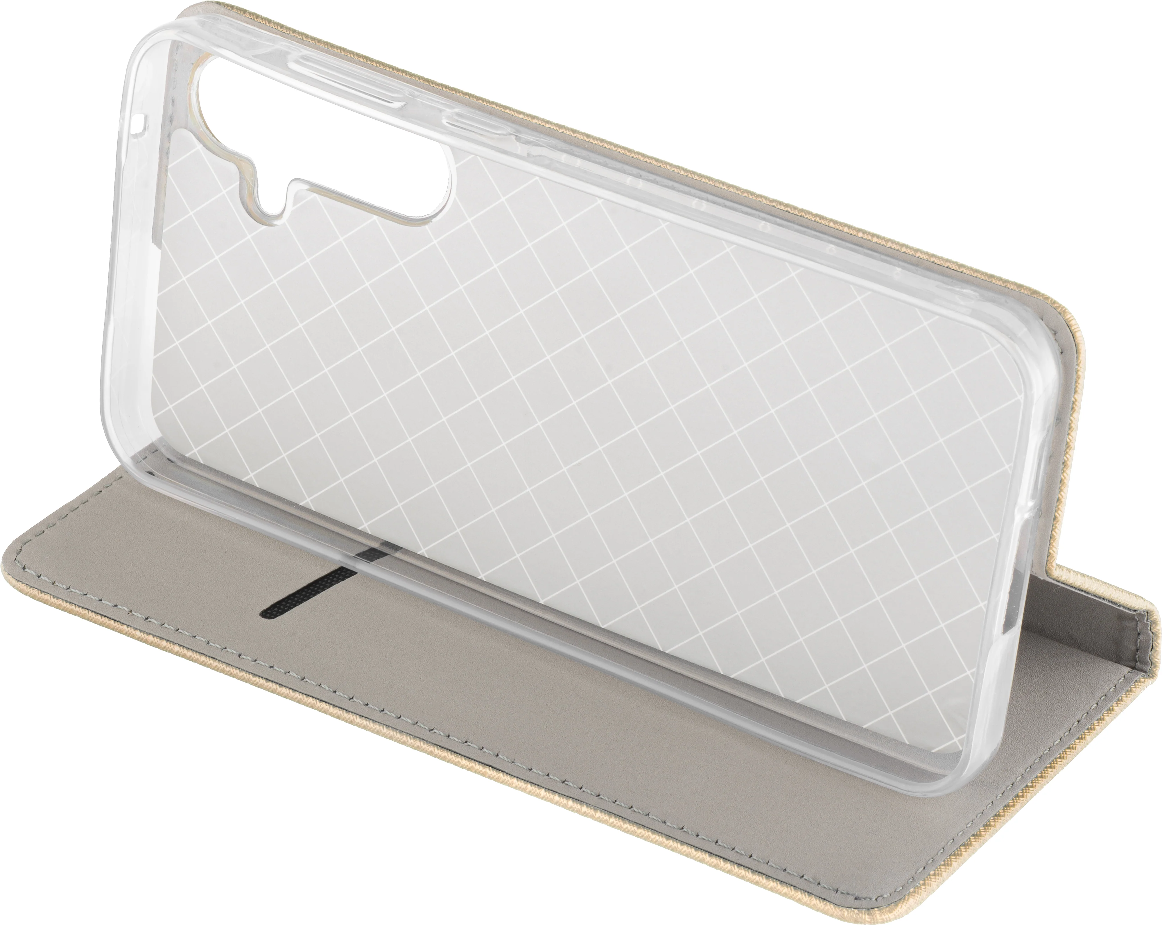 Case for Samsung Galaxy A14 A145 / A14 5G A146, OEM, Smart Magnet, Gold - Image 4