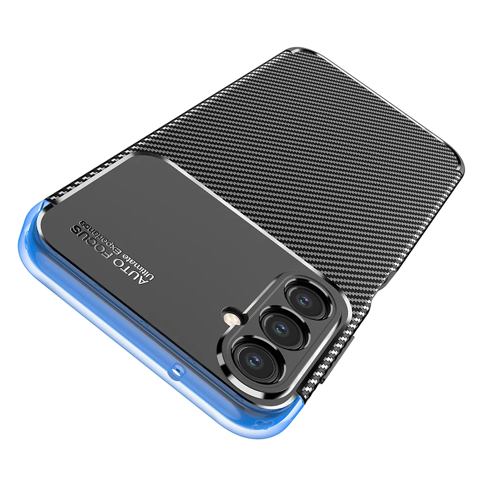 Case for Samsung Galaxy A14 A145 / A14 5G A146, Techsuit, CarbonFiber, Black - Image 5