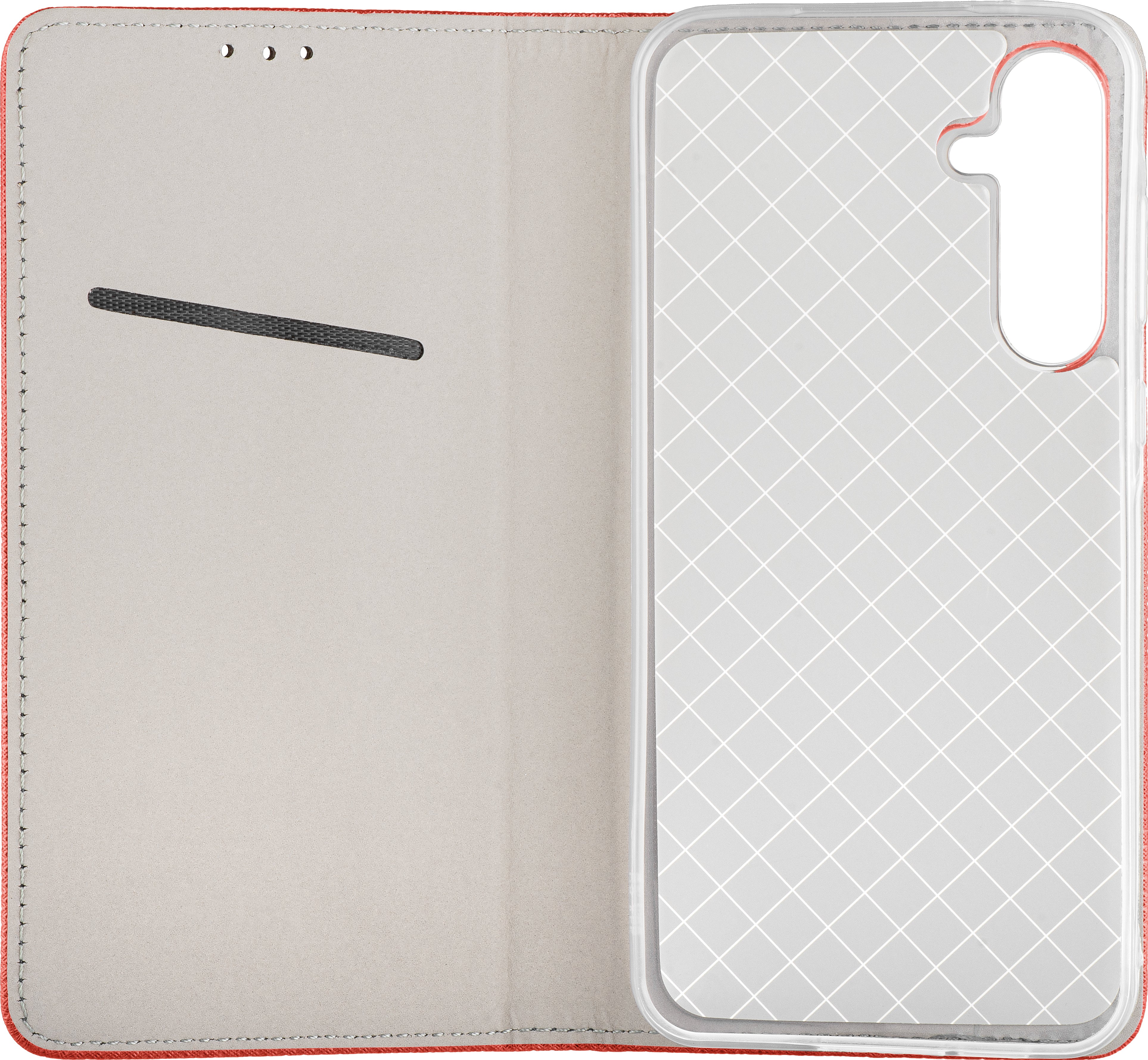 Case for Samsung Galaxy A15 5G A156 / A15 A155, OEM, Smart Magnet, Red - Image 3