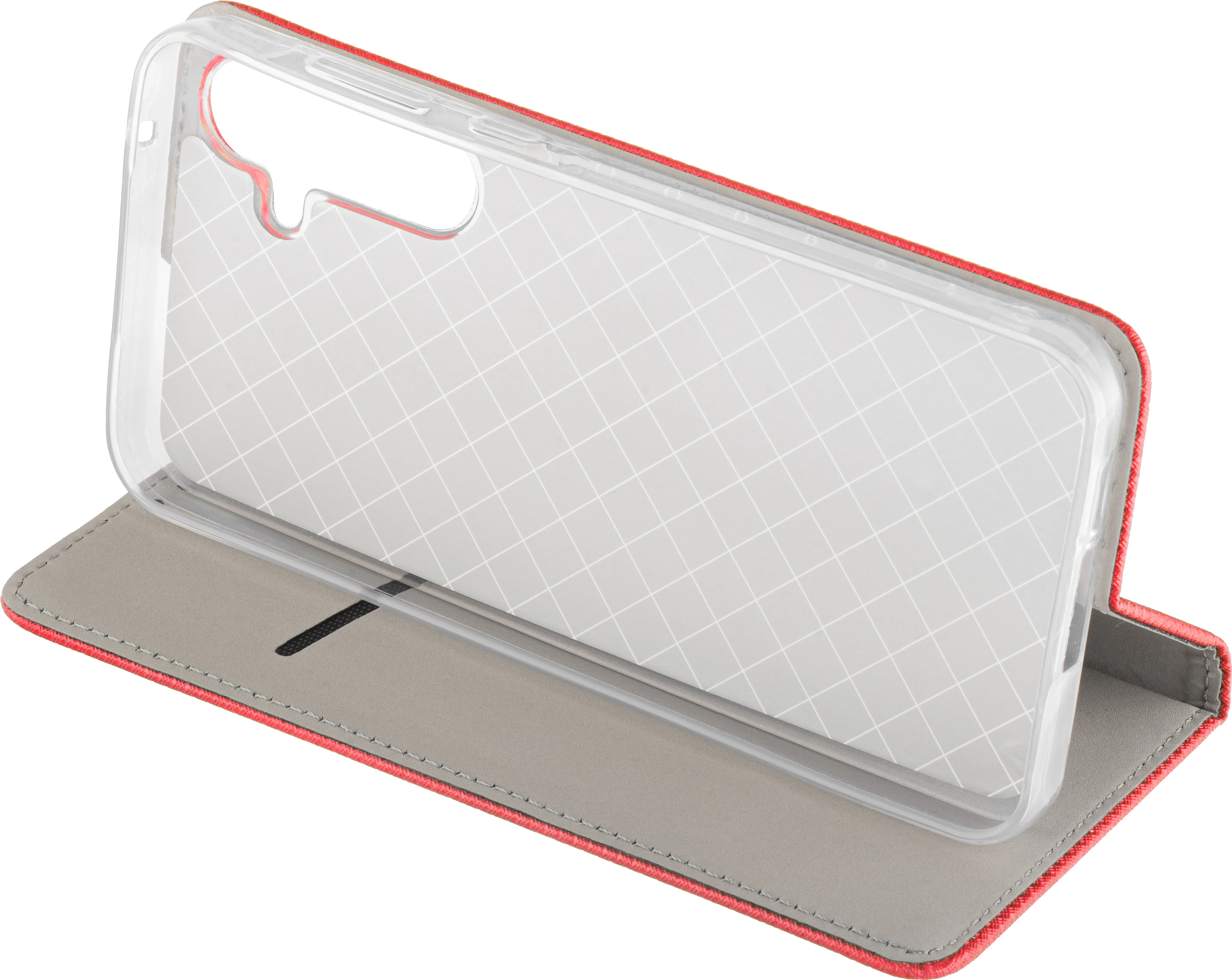 Case for Samsung Galaxy A15 5G A156 / A15 A155, OEM, Smart Magnet, Red - Image 4