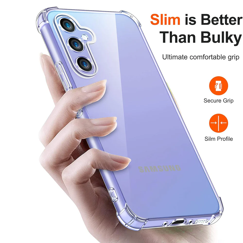 Case for Samsung Galaxy A15 5G A156 / A15 A155, Techsuit, Shockproof Clear, Transparent - Image 3