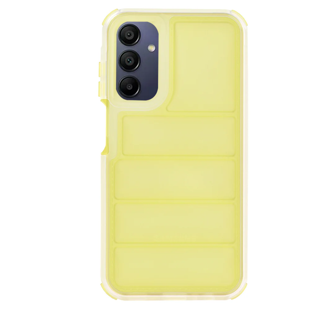 Case for Samsung Galaxy A15 5G A156 / A15 A155, Techsuit, Wave Shield, Yellow - Image 3