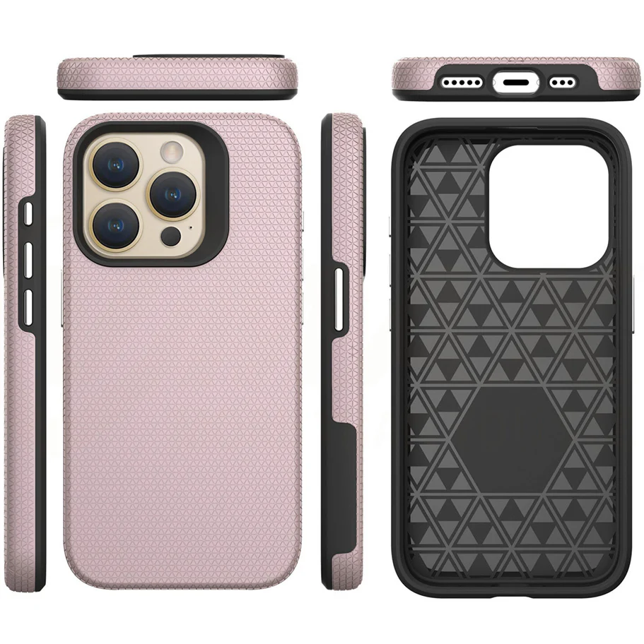 Case for Samsung Galaxy A15 5G A156 / A15 A155, Vmax, Triangle, Rose Gold - Image 3
