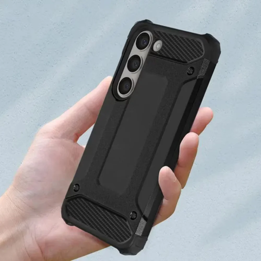Case for Samsung Galaxy A16 5G A166 / A16 4G A165, Techsuit, Hybrid Armor, Black - Image 3