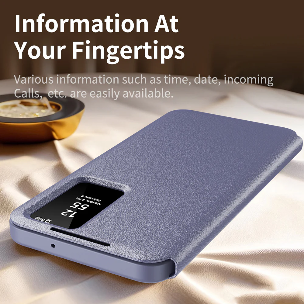 Case for Samsung Galaxy A16 5G A166 / A16 4G A165, Techsuit, SmartView, Purple - Image 3