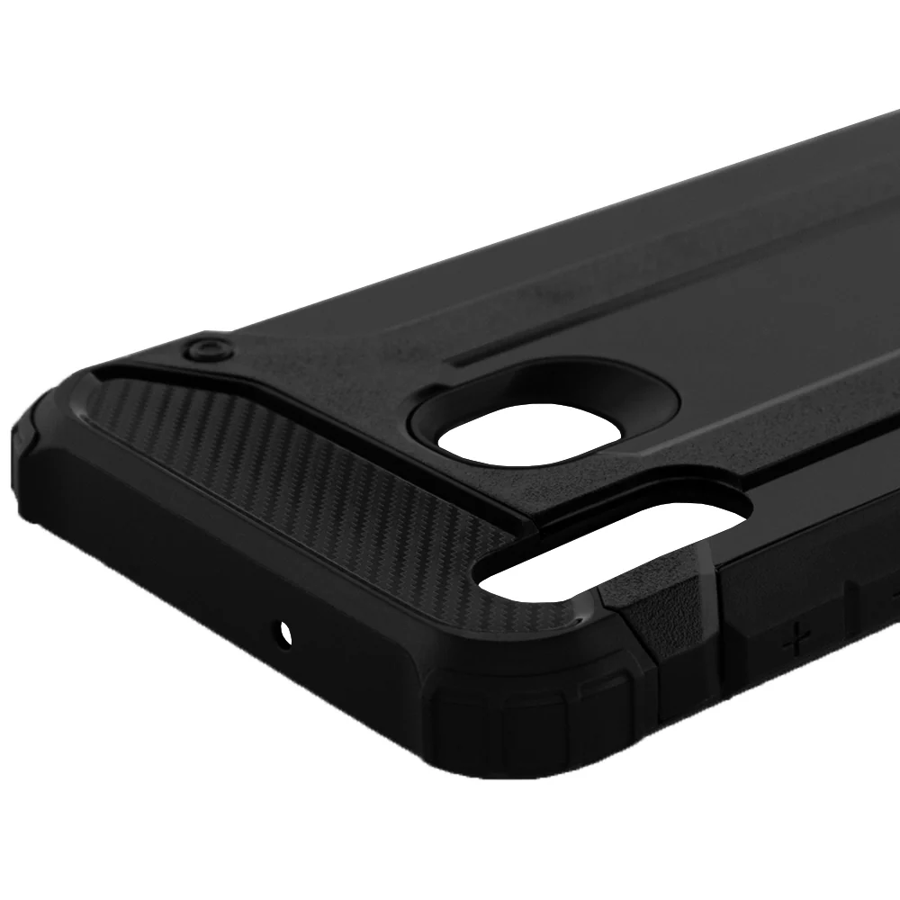 Case for Samsung Galaxy A20e A202, Techsuit, Hybrid Armor, Black - Image 4