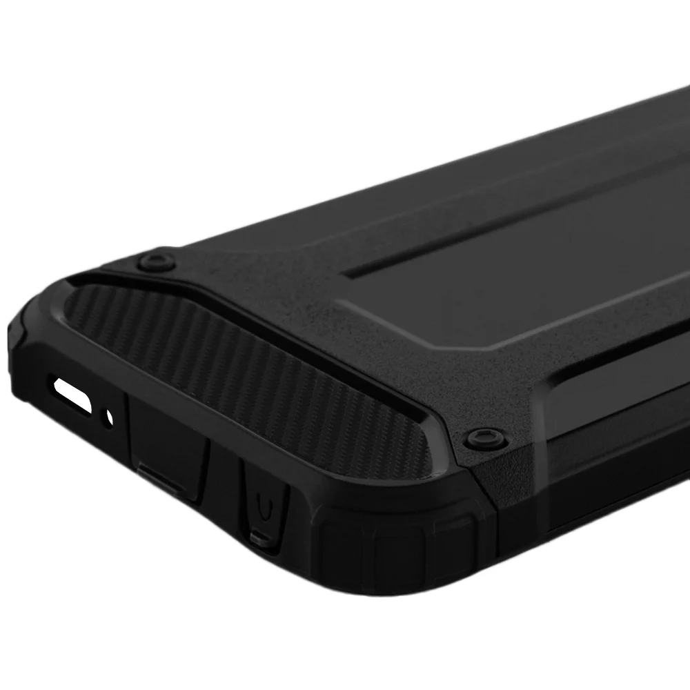 Case for Samsung Galaxy A20e A202, Techsuit, Hybrid Armor, Black - Image 5