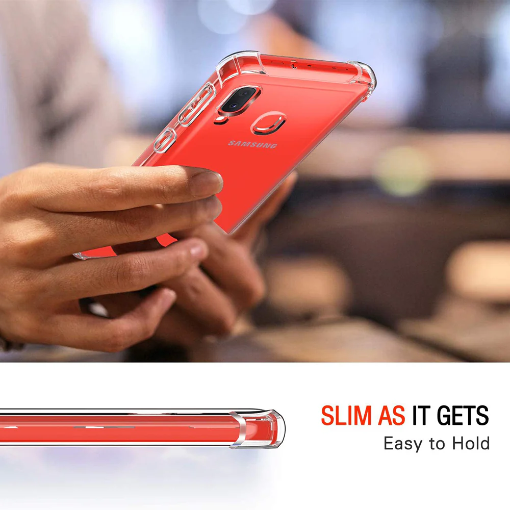 Case for Samsung Galaxy A20e A202, Techsuit, Shockproof Clear, Transparent - Image 2