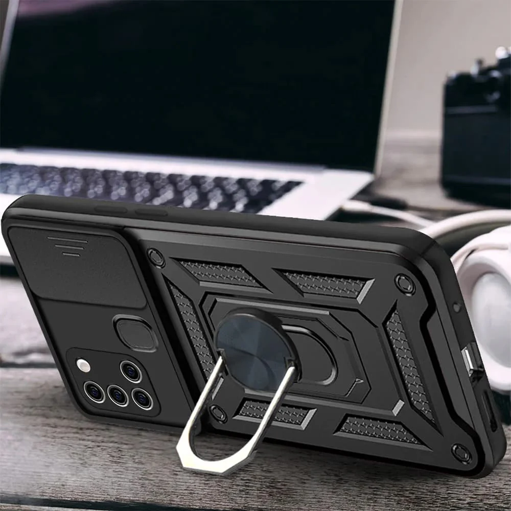 Case for Samsung Galaxy A21s A217, Techsuit, CamShield, Black - Image 2