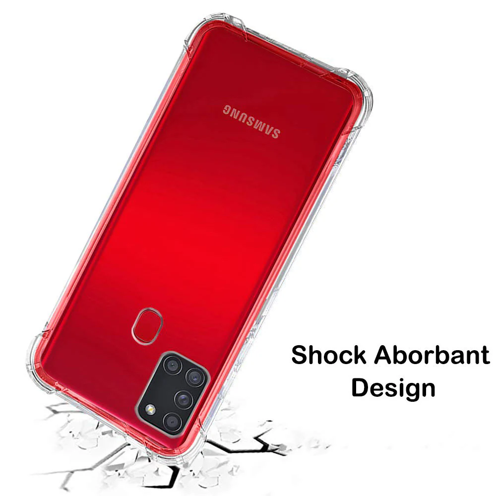 Case for Samsung Galaxy A21s A217, Techsuit, Shockproof Clear, Transparent - Image 2