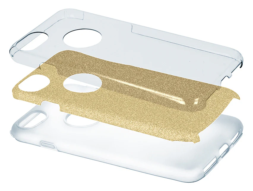 Case for Samsung Galaxy A25 A256, OEM, Glitter, Gold - Image 2