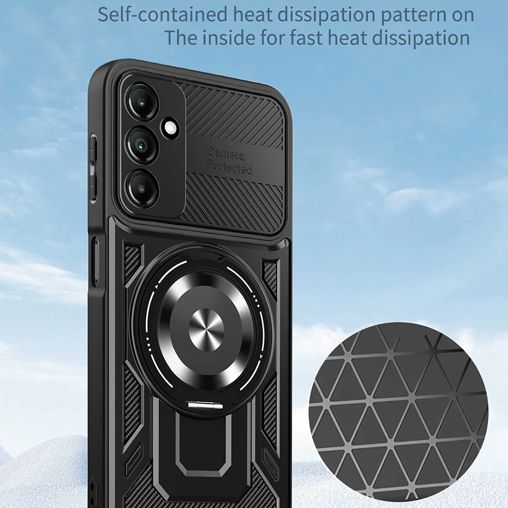 Case for Samsung Galaxy A26 A266, Techsuit, RuggedCam, Gray - Image 4