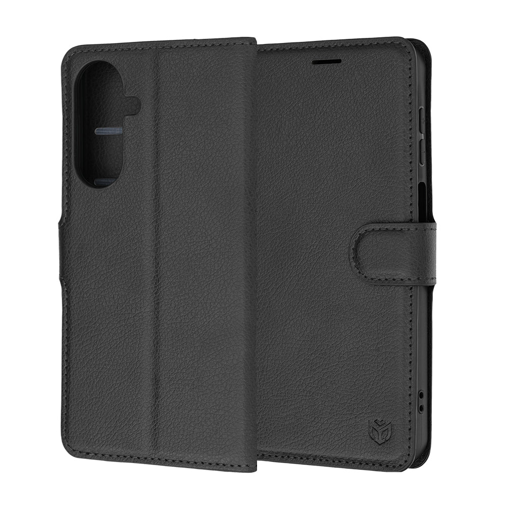 Case for Samsung Galaxy A27 5G, Techsuit, Leather Folio, Black - Image 6