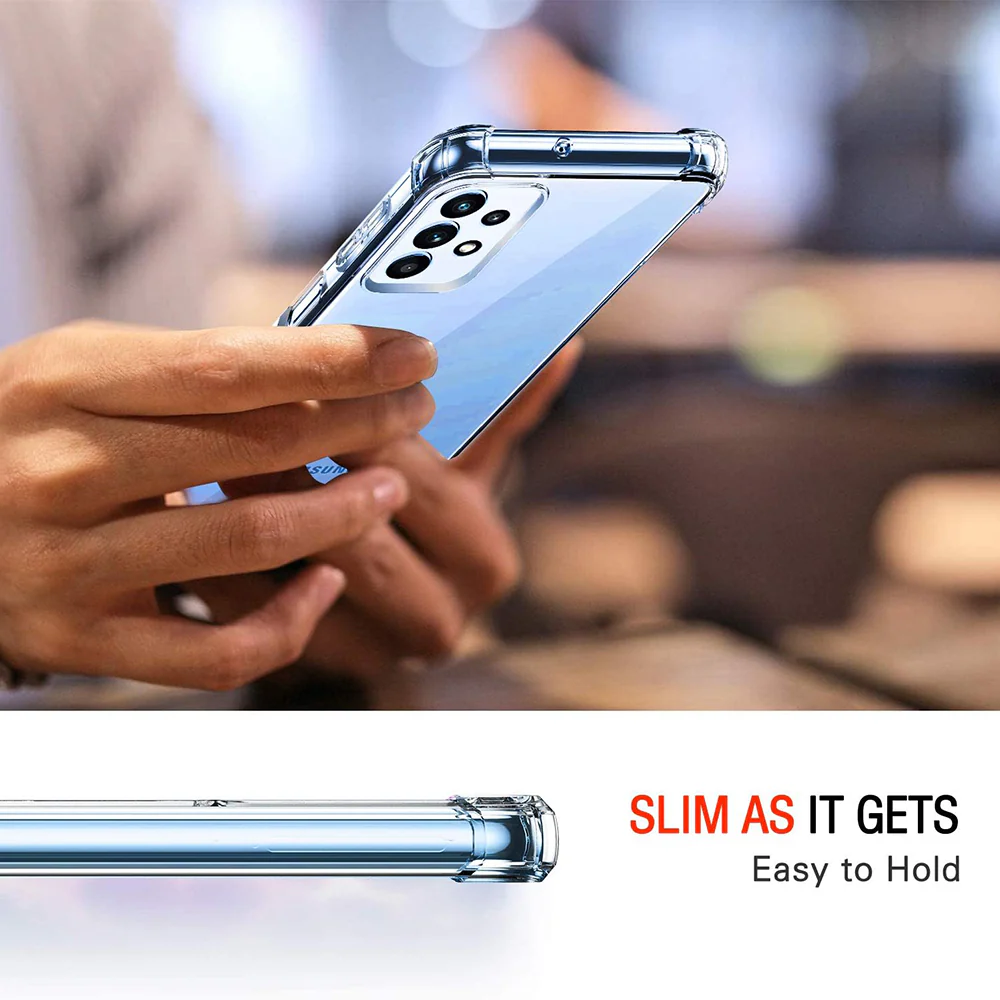 Case for Samsung Galaxy A32 A325, Techsuit, Shockproof Clear, Transparent - Image 3