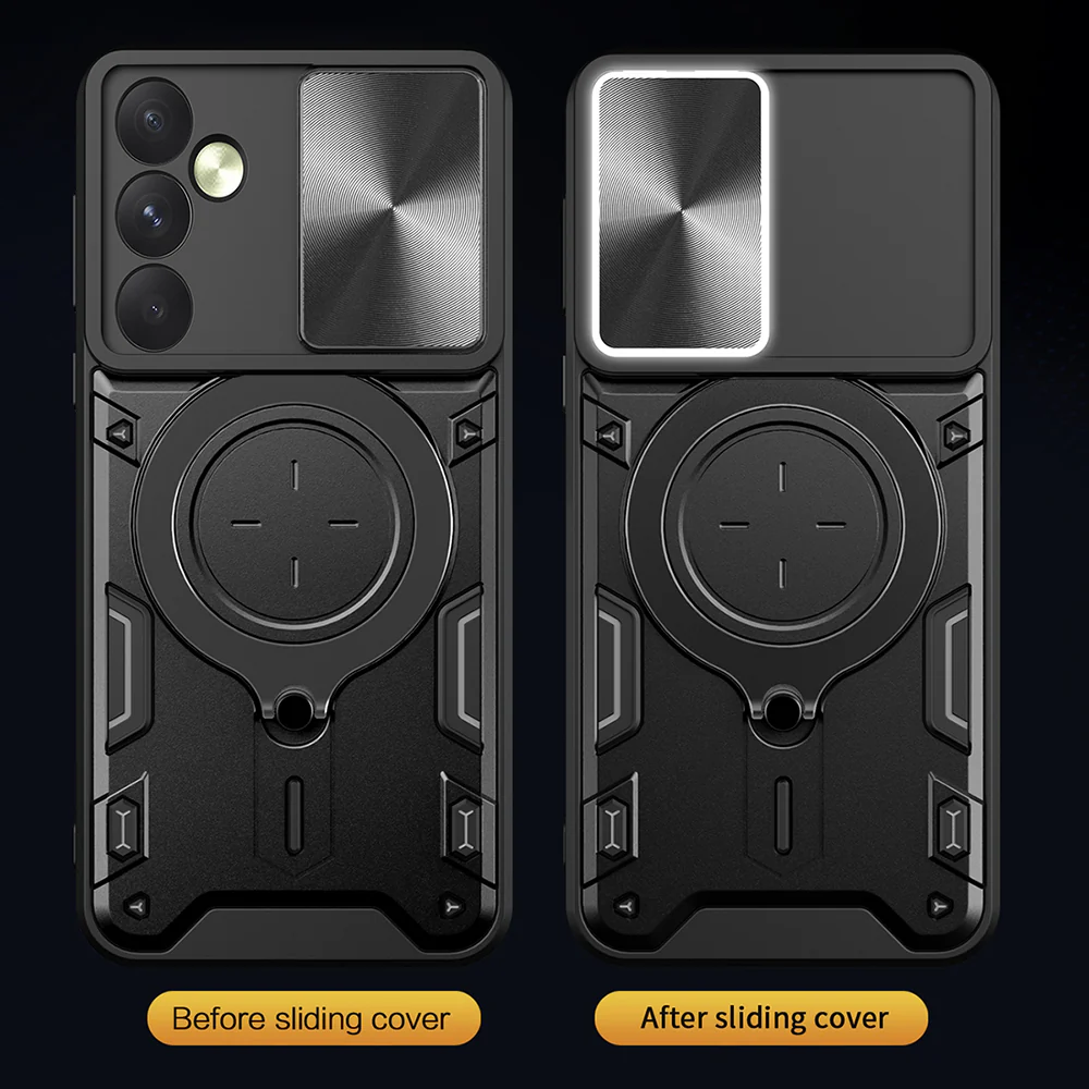 Case for Samsung Galaxy A35 5G A356, Techsuit, CamGuard Pro, Black - Image 5