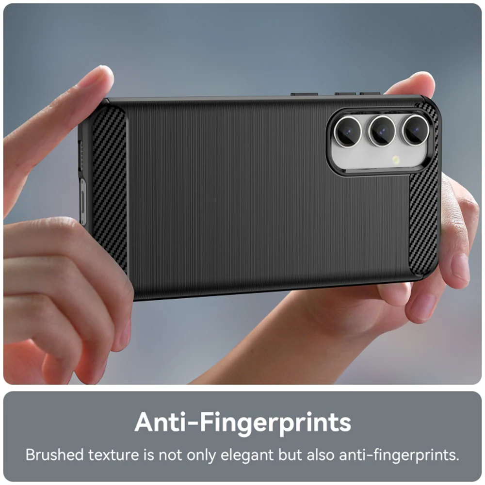 Case for Samsung Galaxy A35 5G A356, Techsuit, Carbon, Black - Image 2