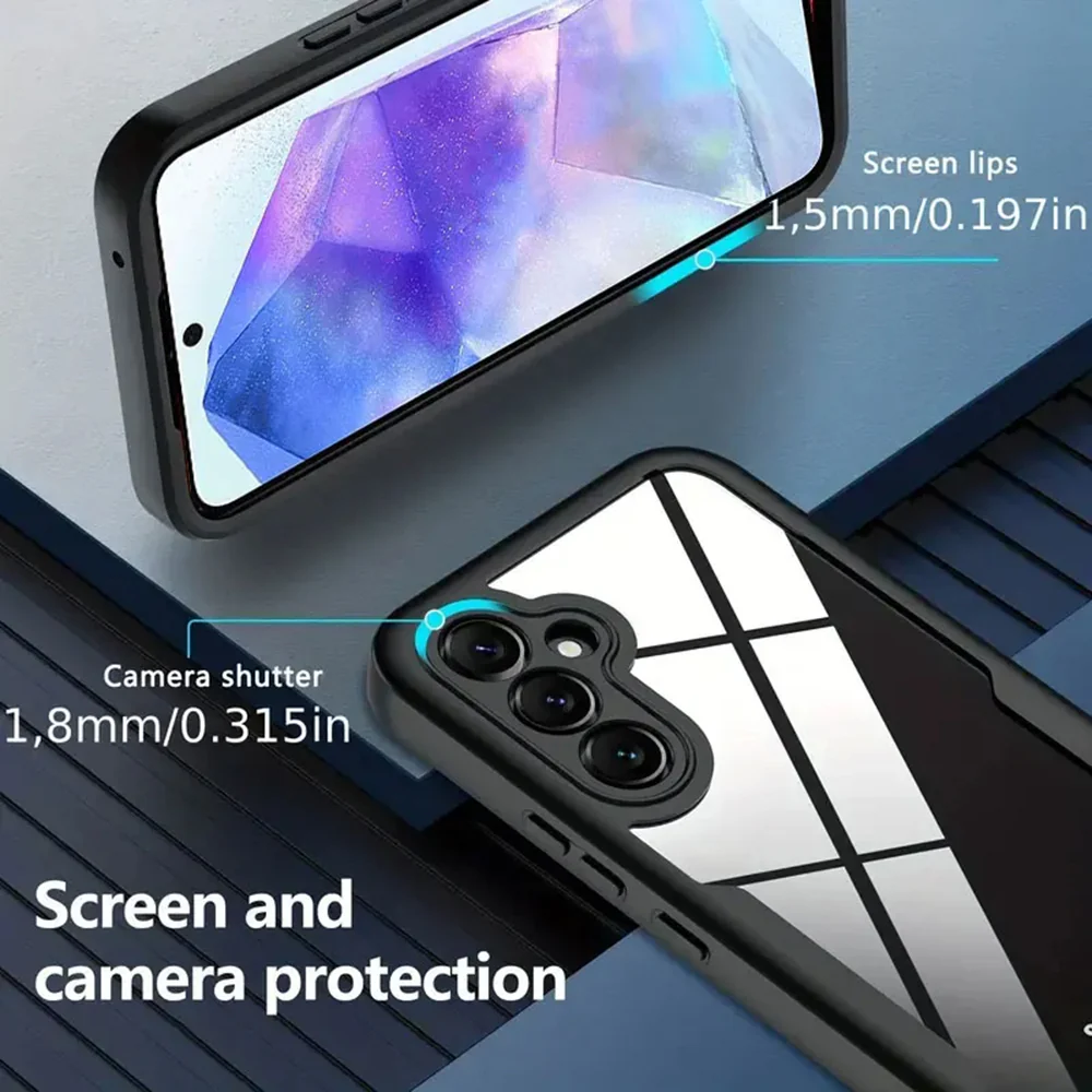 Case for Samsung Galaxy A35 5G A356, Techsuit, ColorVerse 360, Blue - Image 4