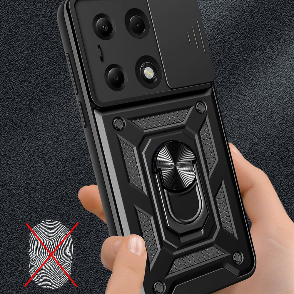 Case for Samsung Galaxy A36 A366, Techsuit, CamShield, Black - Image 5