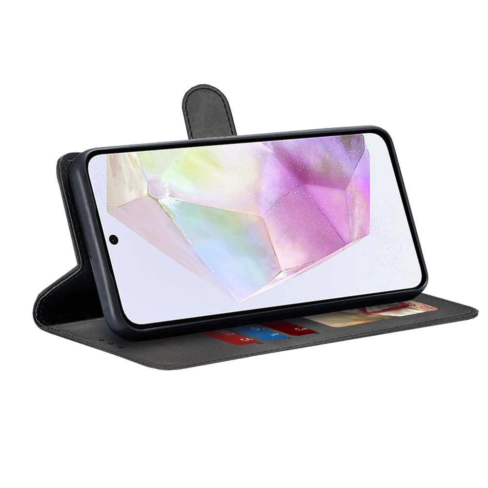 Case for Samsung Galaxy A36 A366, Techsuit, Diary Book, Black - Image 2