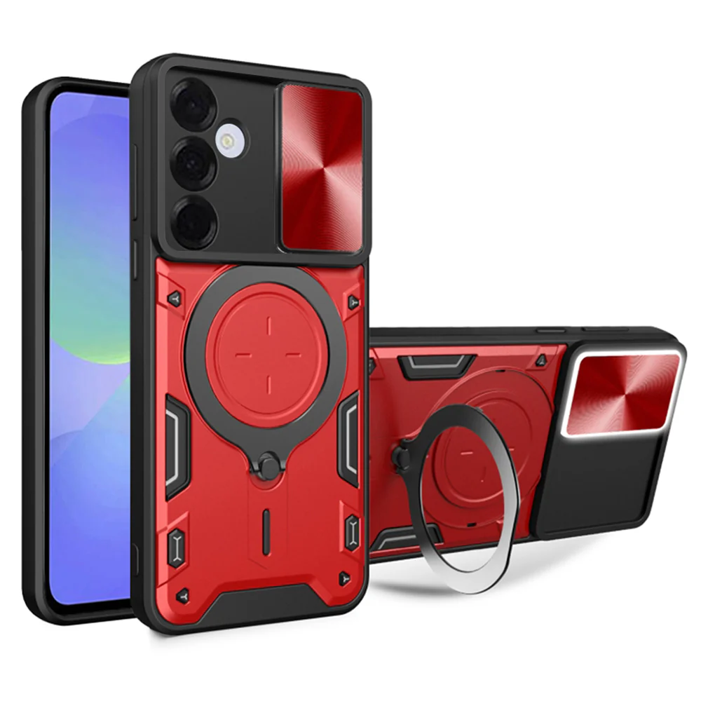 Case for Samsung Galaxy A37 5G, Techsuit, CamGuard Pro, Red