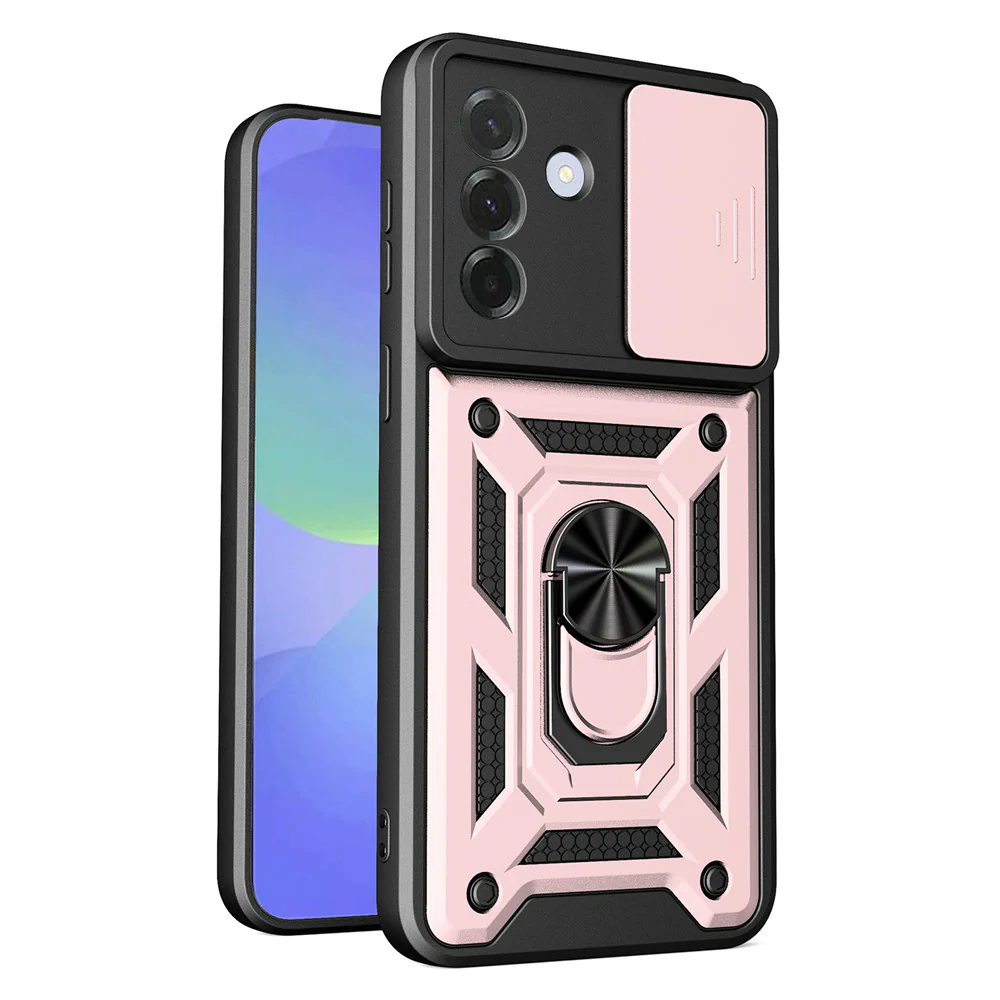 Case for Samsung Galaxy A37 5G, Techsuit, CamShield, Rose Gold